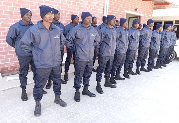 Omeya security team assembled in uniform