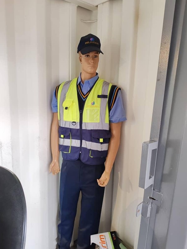 Omeya security uniform and high-visibility vest